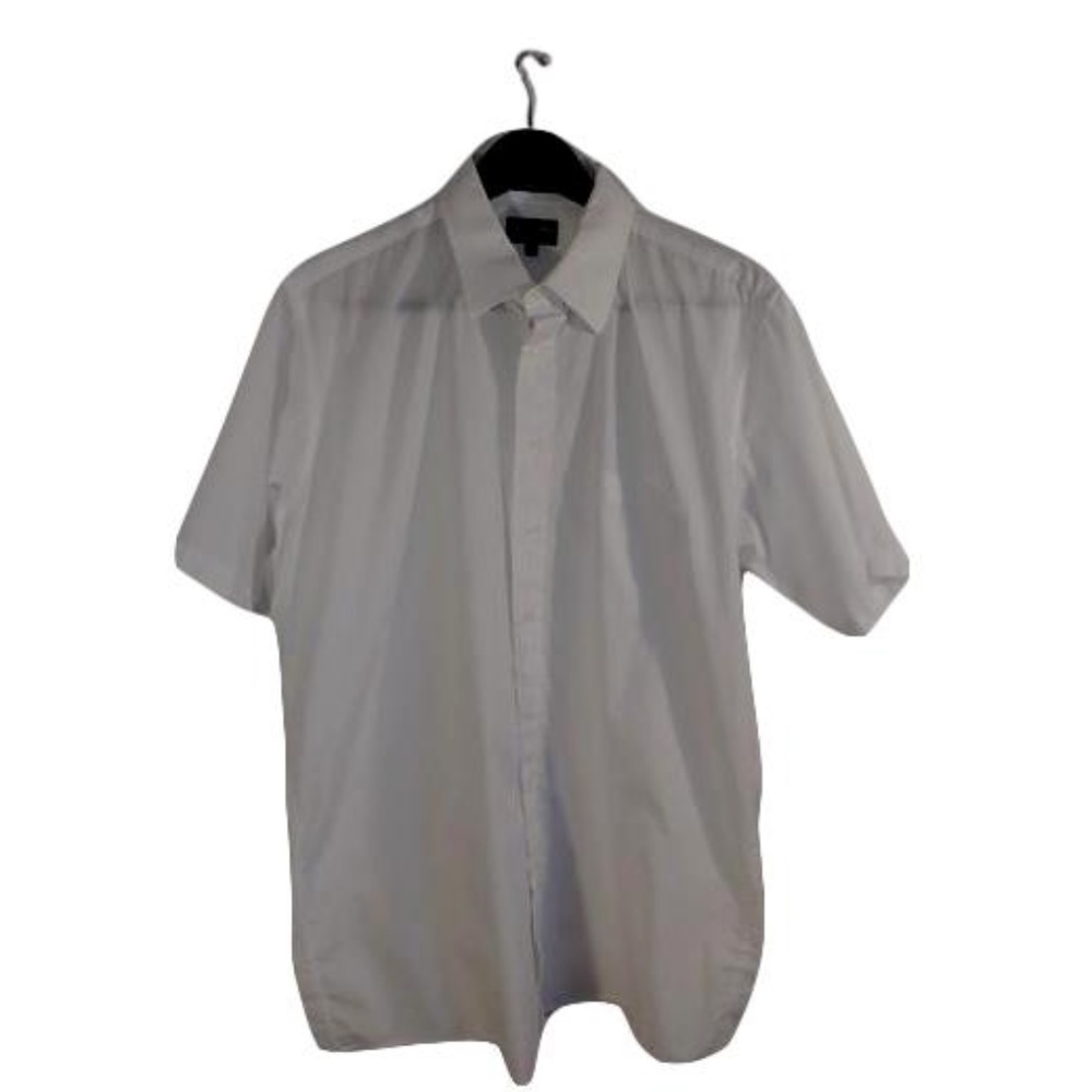 Fox Fire Dress Shirt White Size 17 1/2 Tall